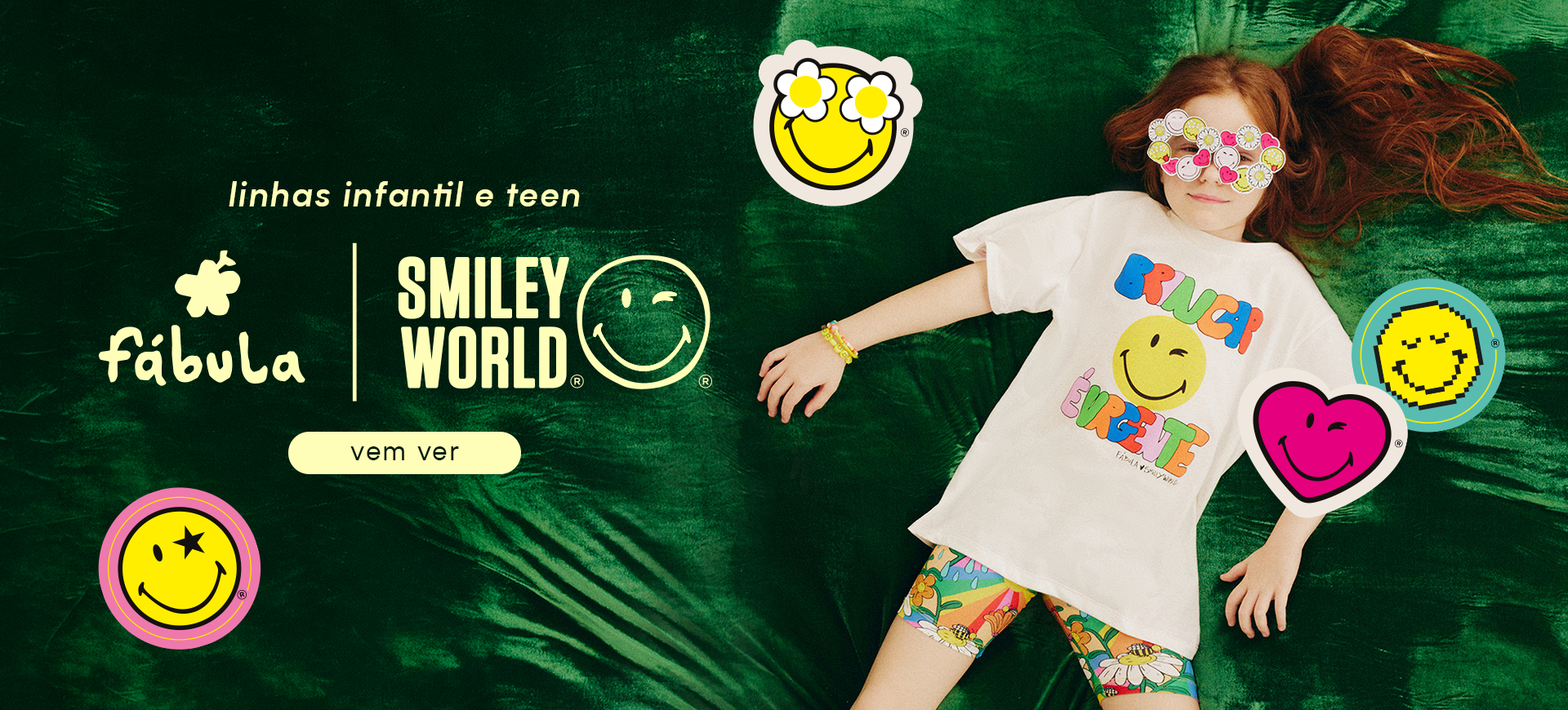 [farm rio] [banner fábula] collab Fábula + Smiley. conheça a coleção!