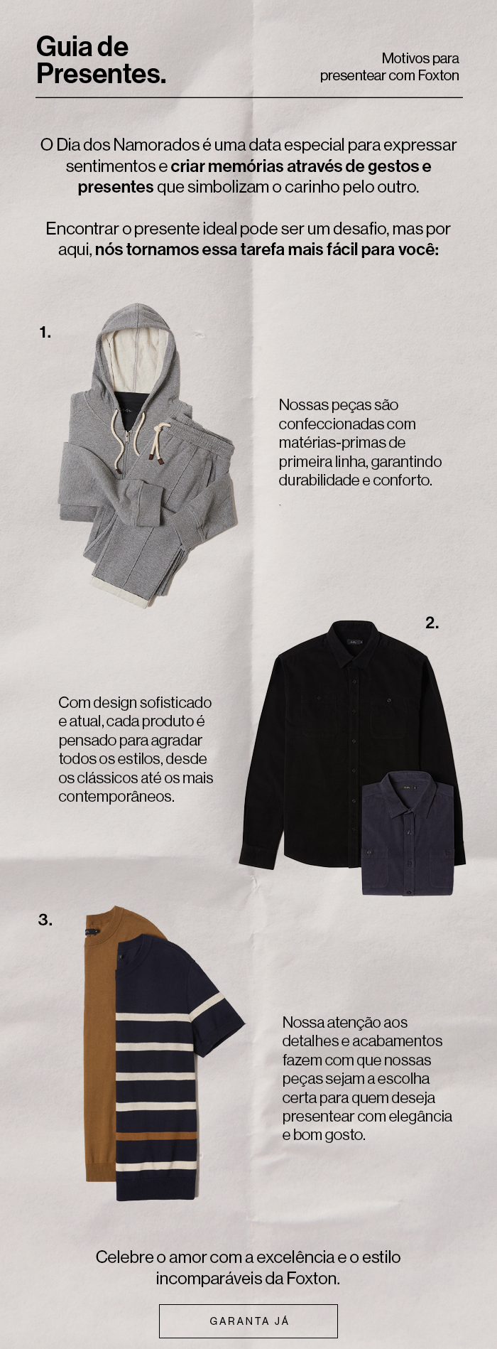 Motivos para presentear com Foxton