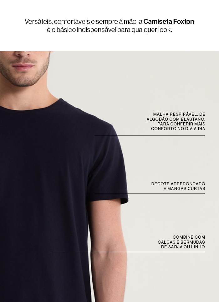 A clássica camiseta com até 60% OFF